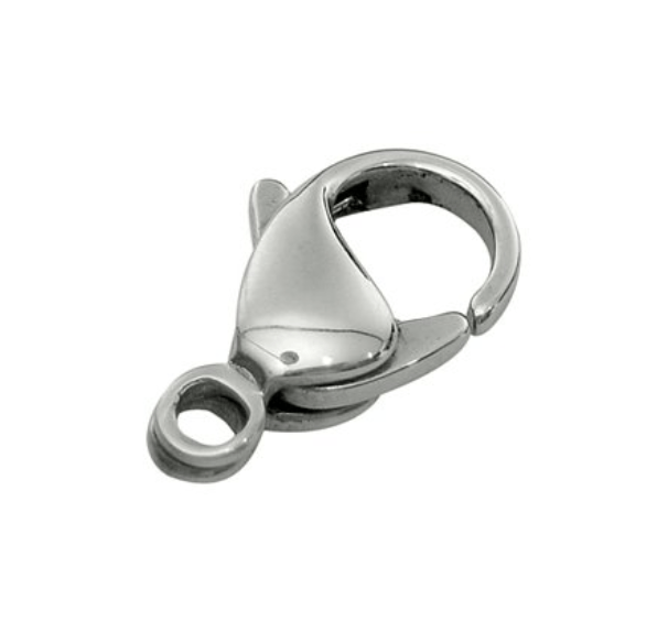 zapięcie karabin 9mm srebro