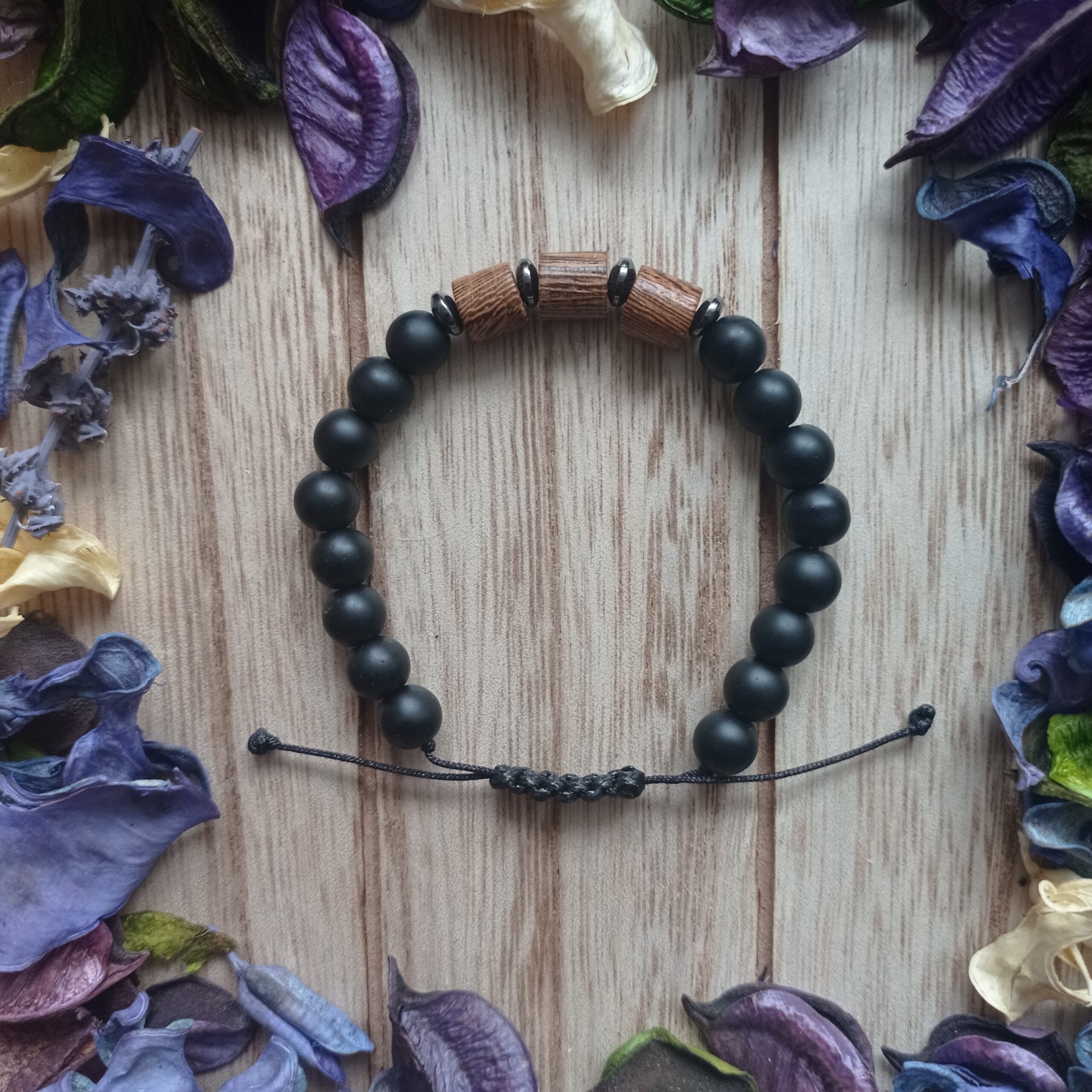 bransoletka meska lawa wulkaniczna