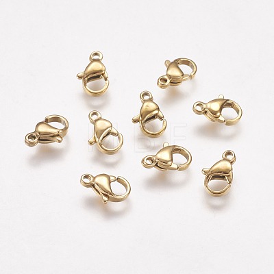 Zapięcie karabińczyk 9/10mm kolor złoty powłoka jonowa(IP) 10szt - 10mm