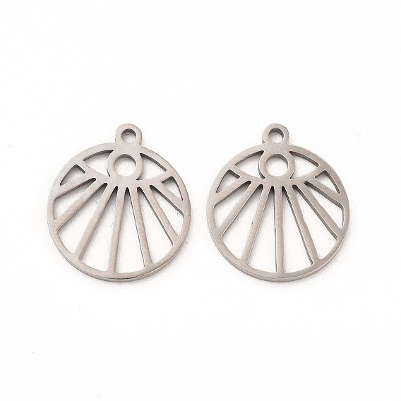 Zawieszka stal nierdzewna oko 18x15,5mm kolor srebrny 1szt