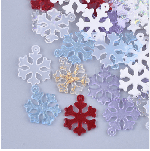 zawieszka śniezynka z zywicy