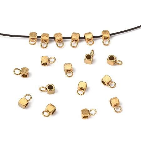 Koralik krawatka kostka złota