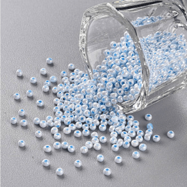 koraliki cejlońskie błękitne