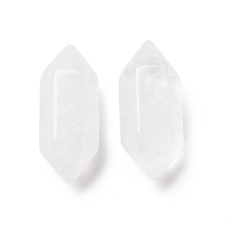 Kryształ górski biały grot zawieszka z otworem 20/9mm 1szt