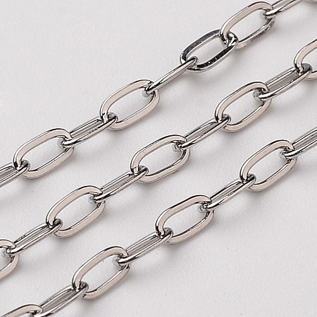 lancuszek 3x2 stal nierdzewna srebrny