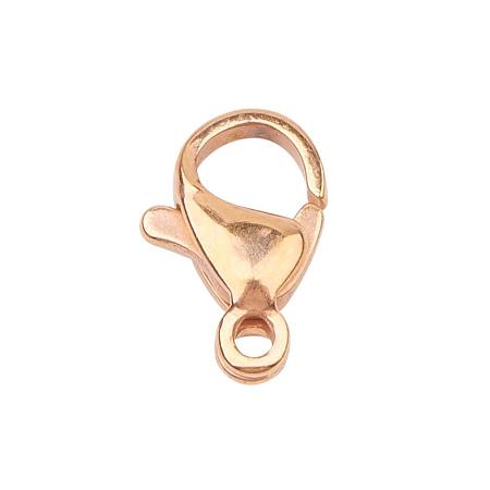 zapięcie karabińczyk 13x8mm stal nierdzewna złota