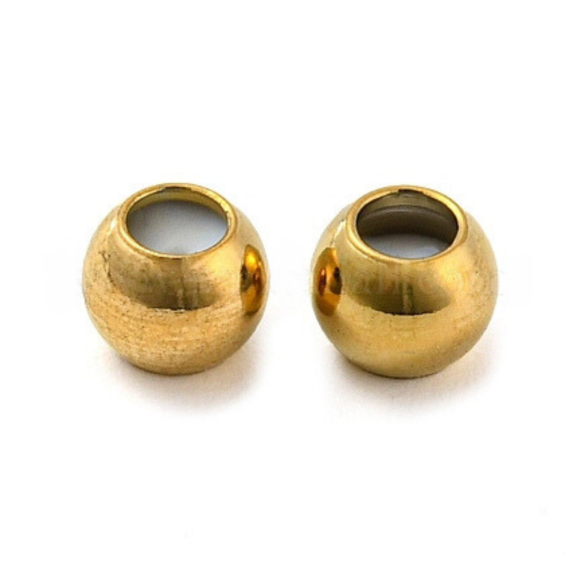 Stopery/zapięcie złote z gumką