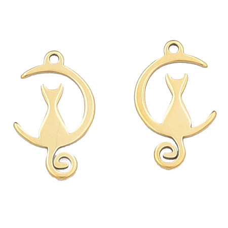 zawieszka kot złota