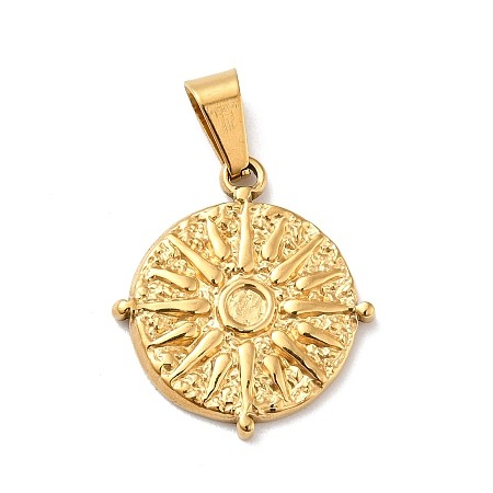 Zawieszka stal nierdzewna słońce z powłoką IP 22x19,5x2mm 1szt