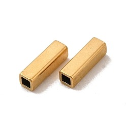 Koraliki kolumny prostokątne ze stali nierdzewnej + pozłacane 18K powłoka IP 10x3x3mm 5szt