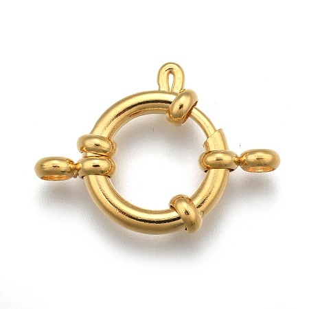 Zapięcie federing ozdobne 14mm kolor złoty powłoka IP 1szt
