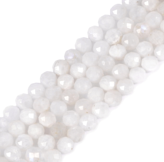 Kamień księżycowy fasetowany 6mm sznur/-+60szt