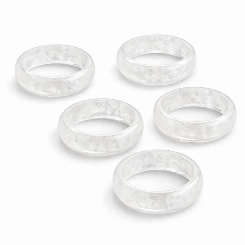 Pierścionek /baza pierścionka z kryształu górskiego