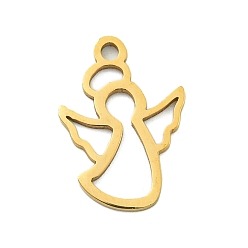 Zawieszka aniołek stal nierdzewna pozłacana 18k powłoka IP 1szt