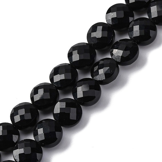 Turmalin czarny dysk fasetowany 8x5mm 1szt